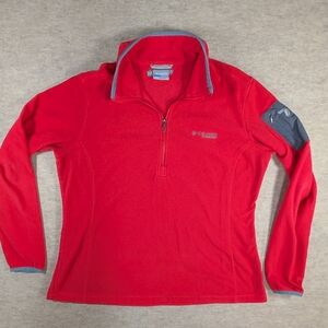 Neon Deep Salmon Pink Coral Columbia Titanium Thin Fleece Size XL